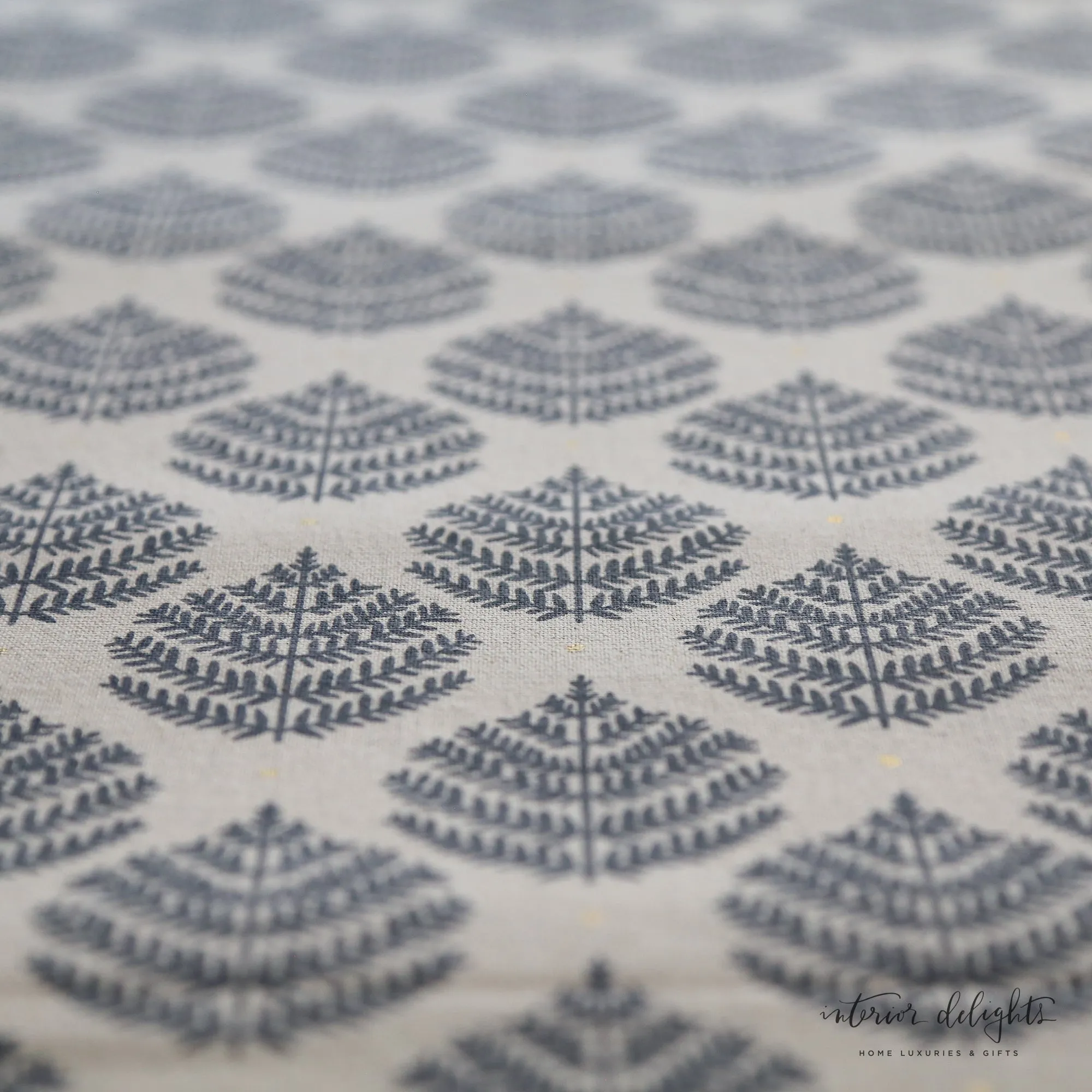 Leaf Pattern Cotton Table Cloth