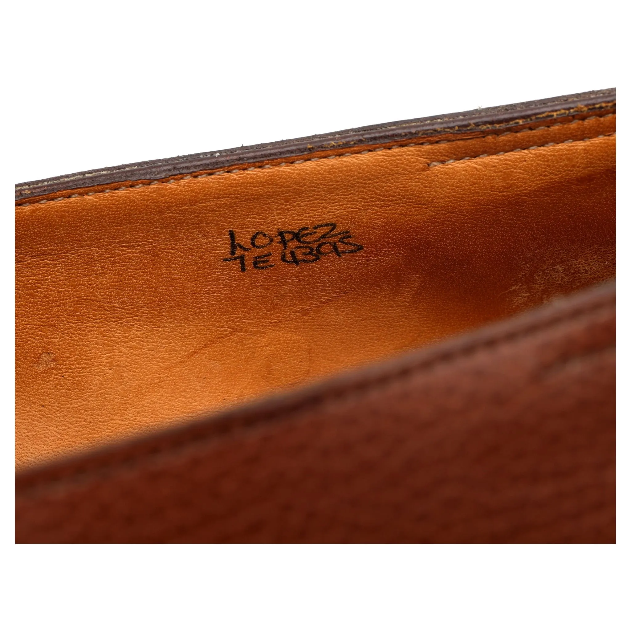 'Lopez' Tan Brown Leather Loafers UK 7 E