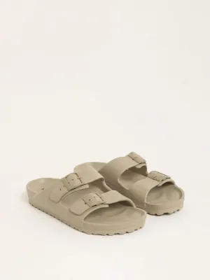 LUNA BLU Taupe Double Band Flip-Flop