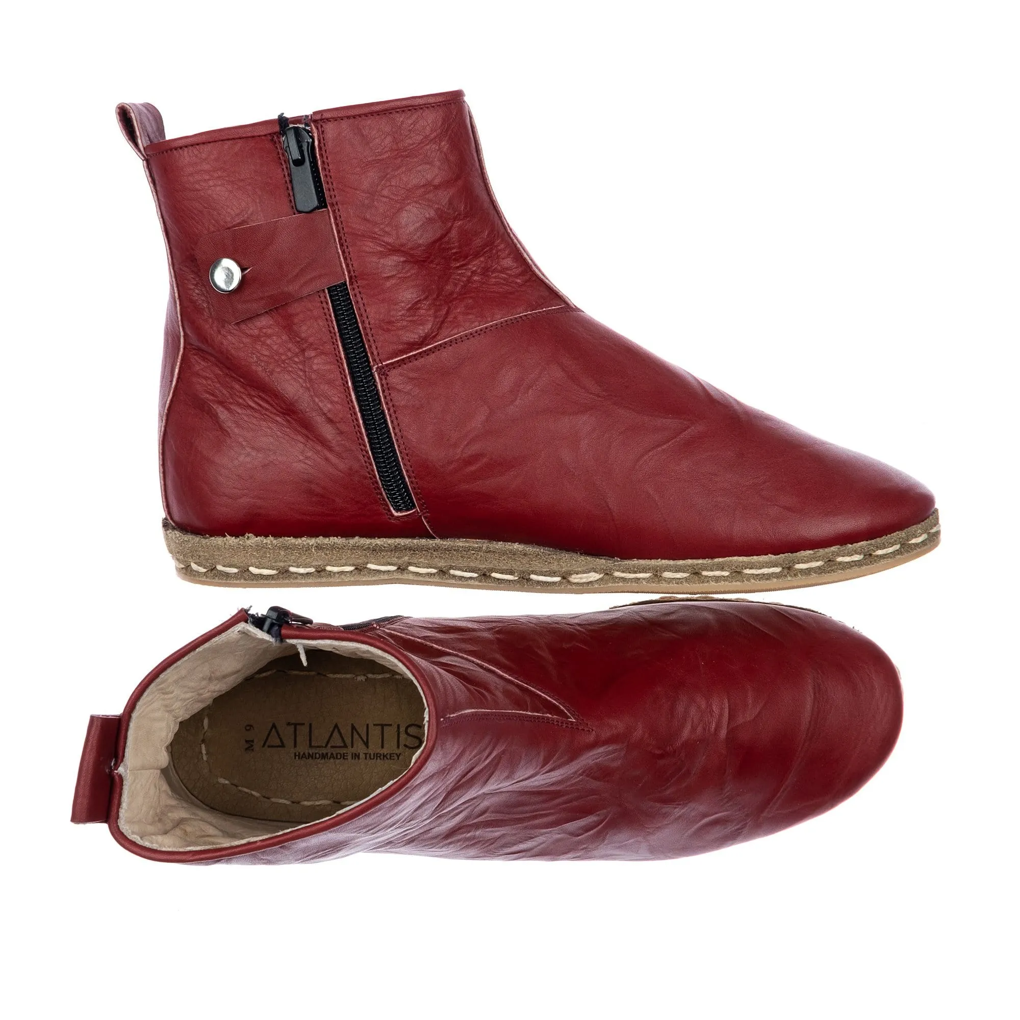 Men's Burgundy Boots