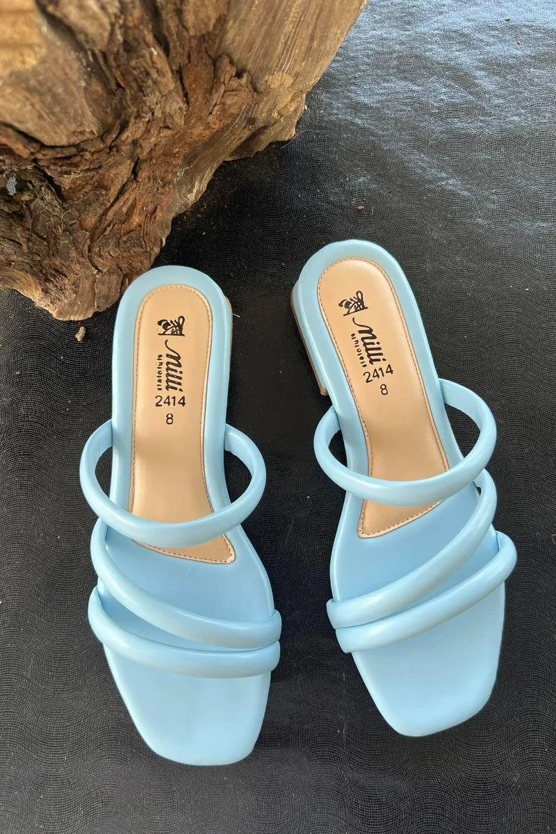 Milli Shoes - Casual Slides - Sky Blue - 1325