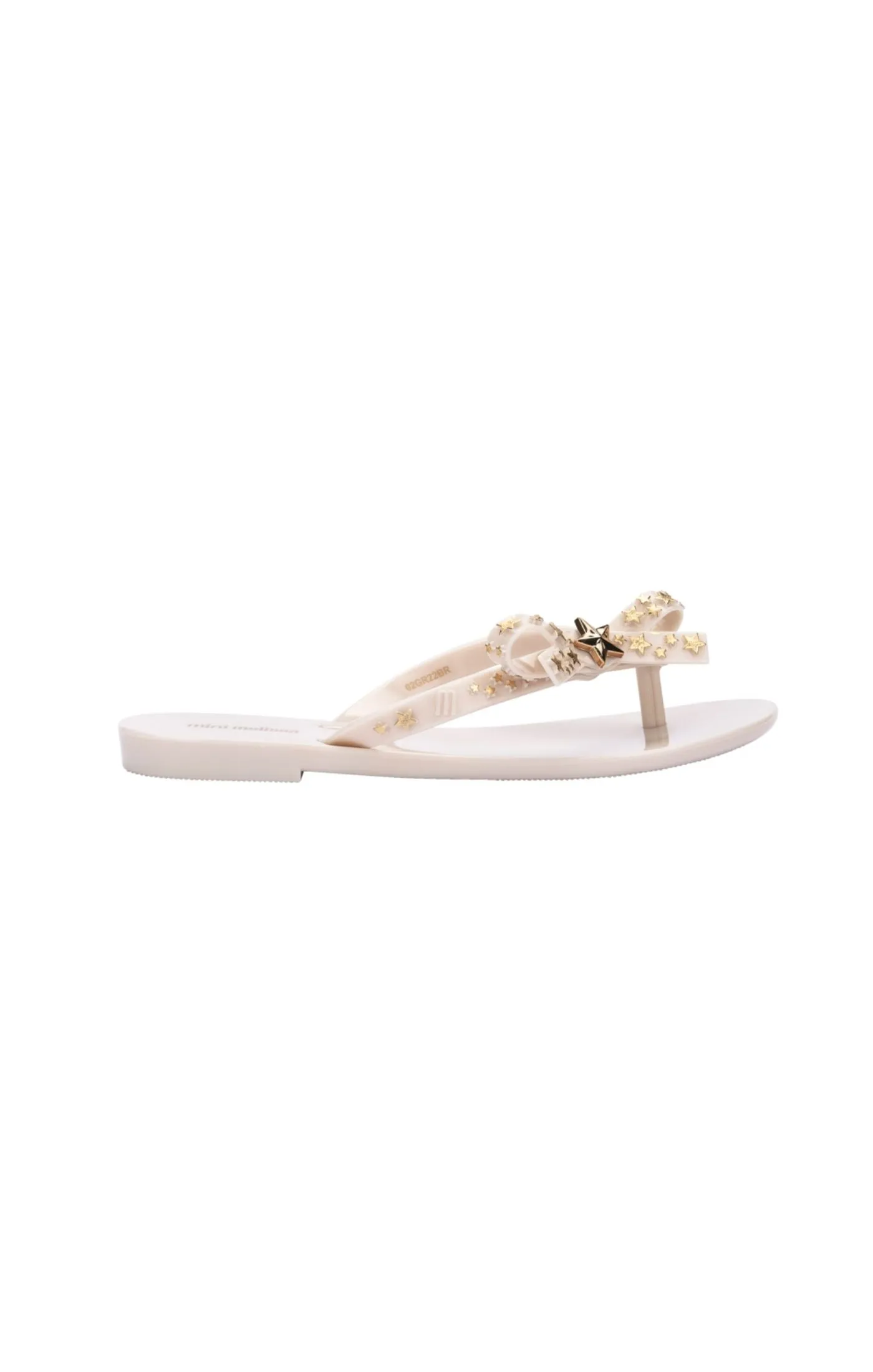 Mini Melissa Harmonic Stars Flip Flops - Beige