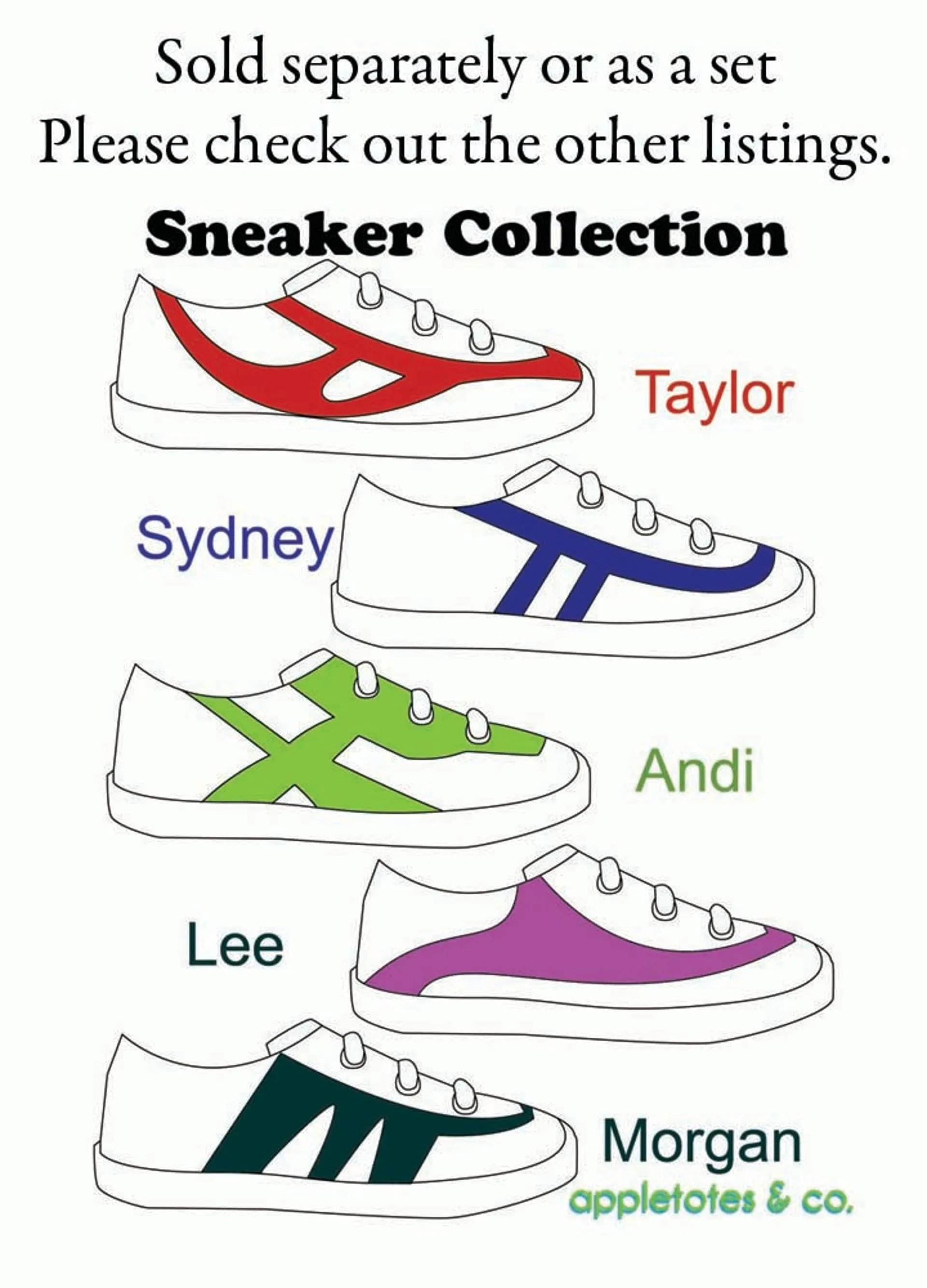 Morgan Sneakers ITH Embroidery Patterns for 18" Dolls