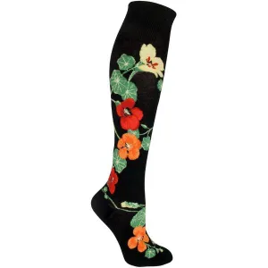 Nasturtiums Women's Roll-Top Knee Highs