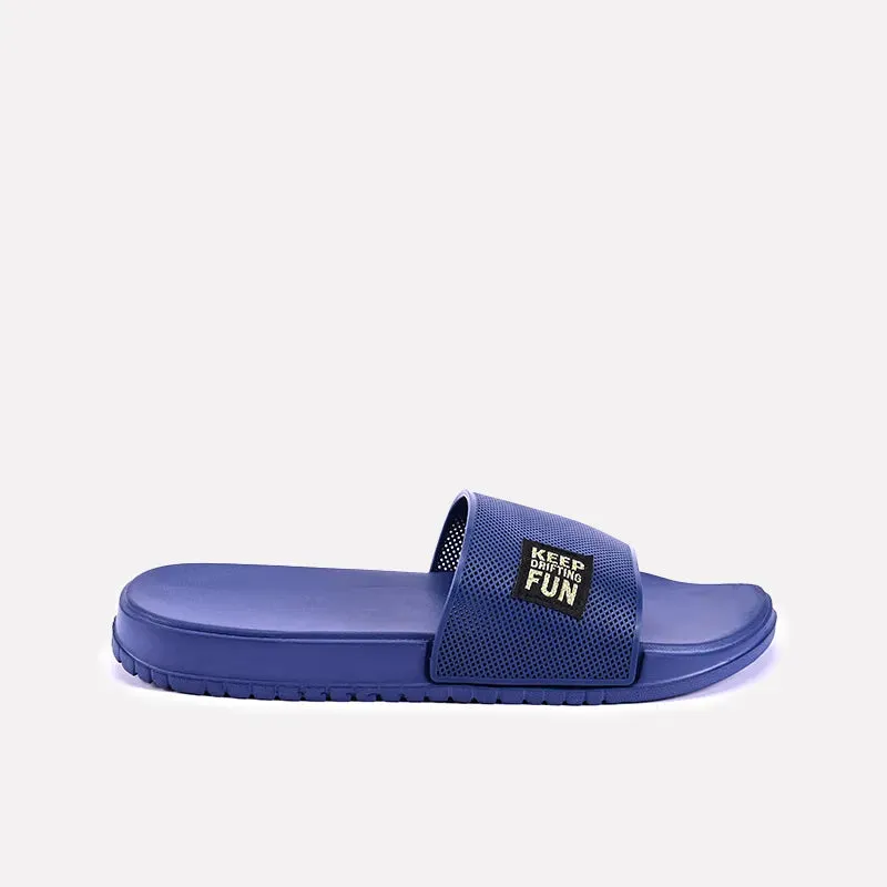 Nicolas Blue Casual Slides 0150858