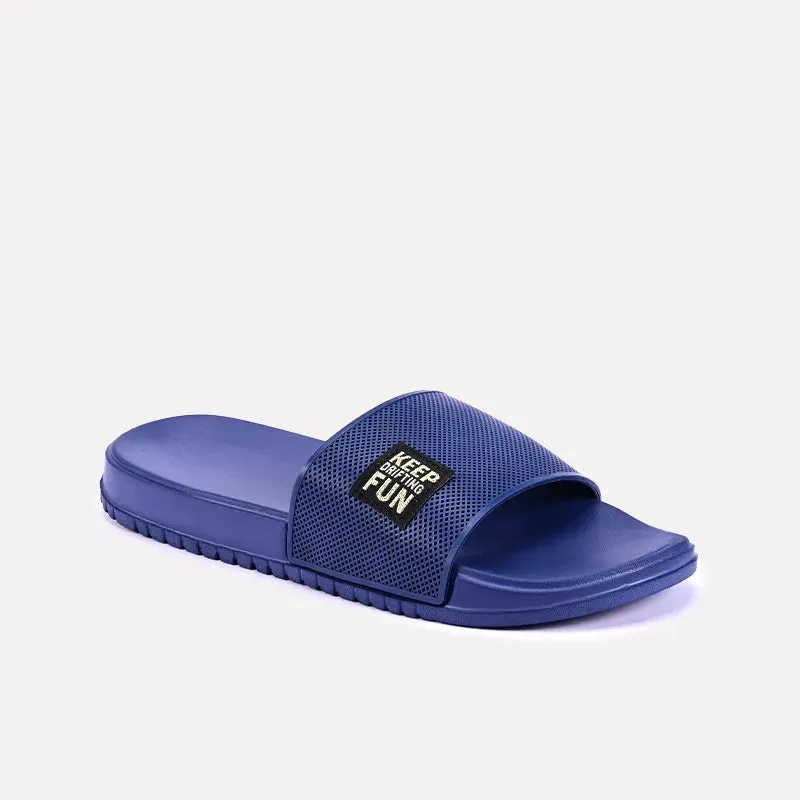 Nicolas Blue Casual Slides 0150858