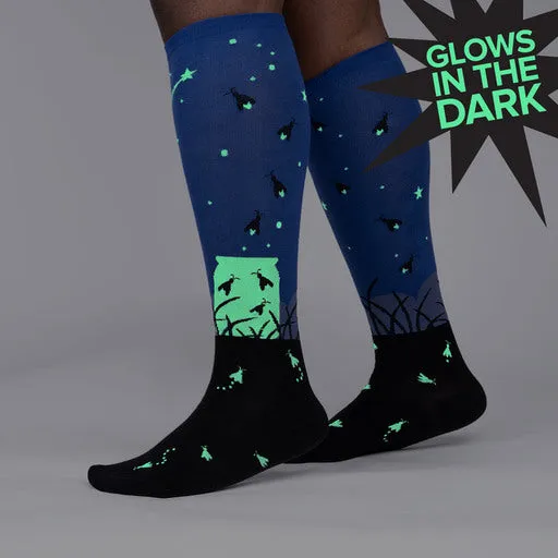 Nightlight Fireflies Stretch-It Unisex Knee Highs