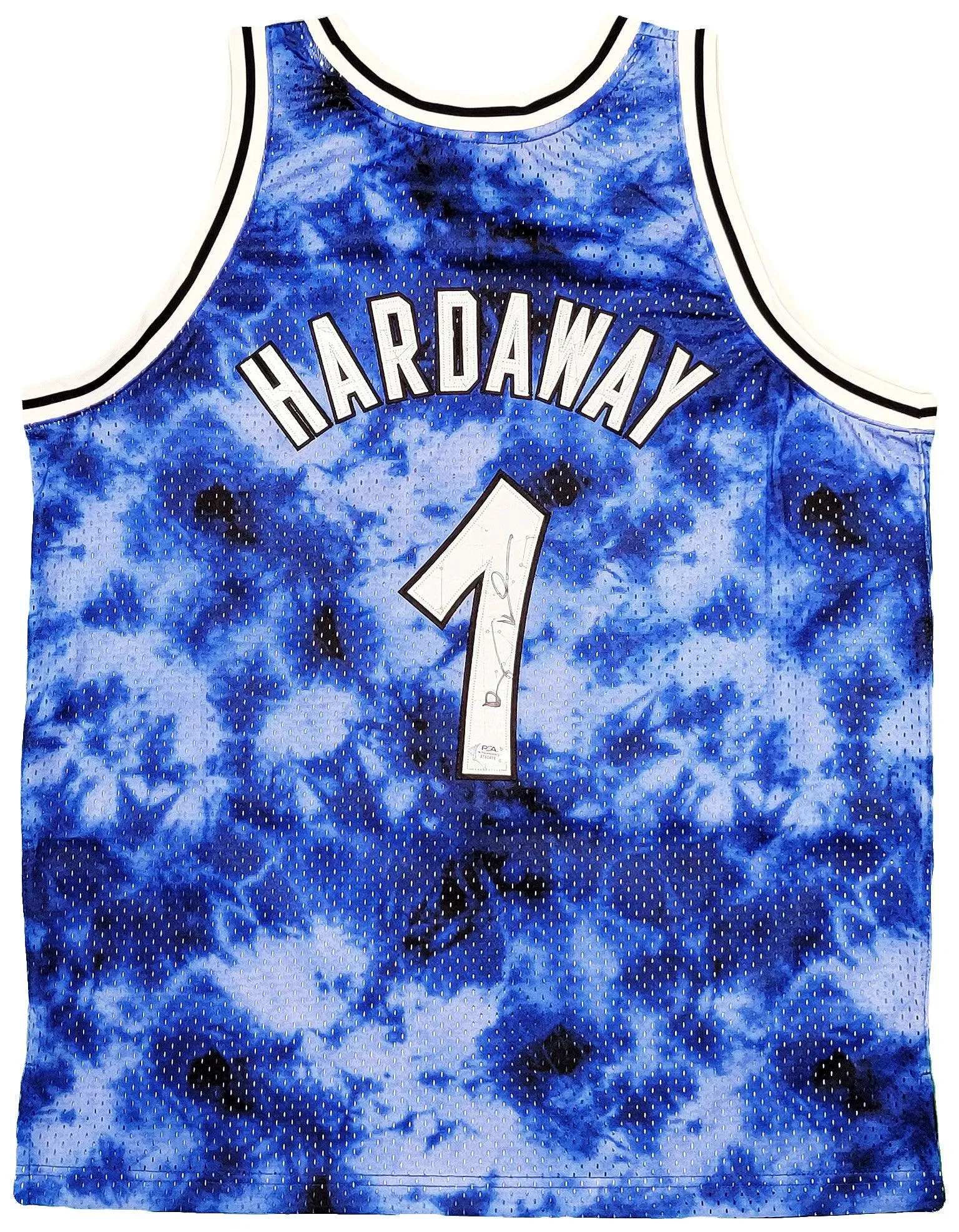 Orlando Magic Anfernee Penny Hardaway Autographed Blue Authentic Mitchell & Ness Galaxy 1994-95 Hardwood Classic Swingman Jersey Size L PSA/DNA Stock #208259