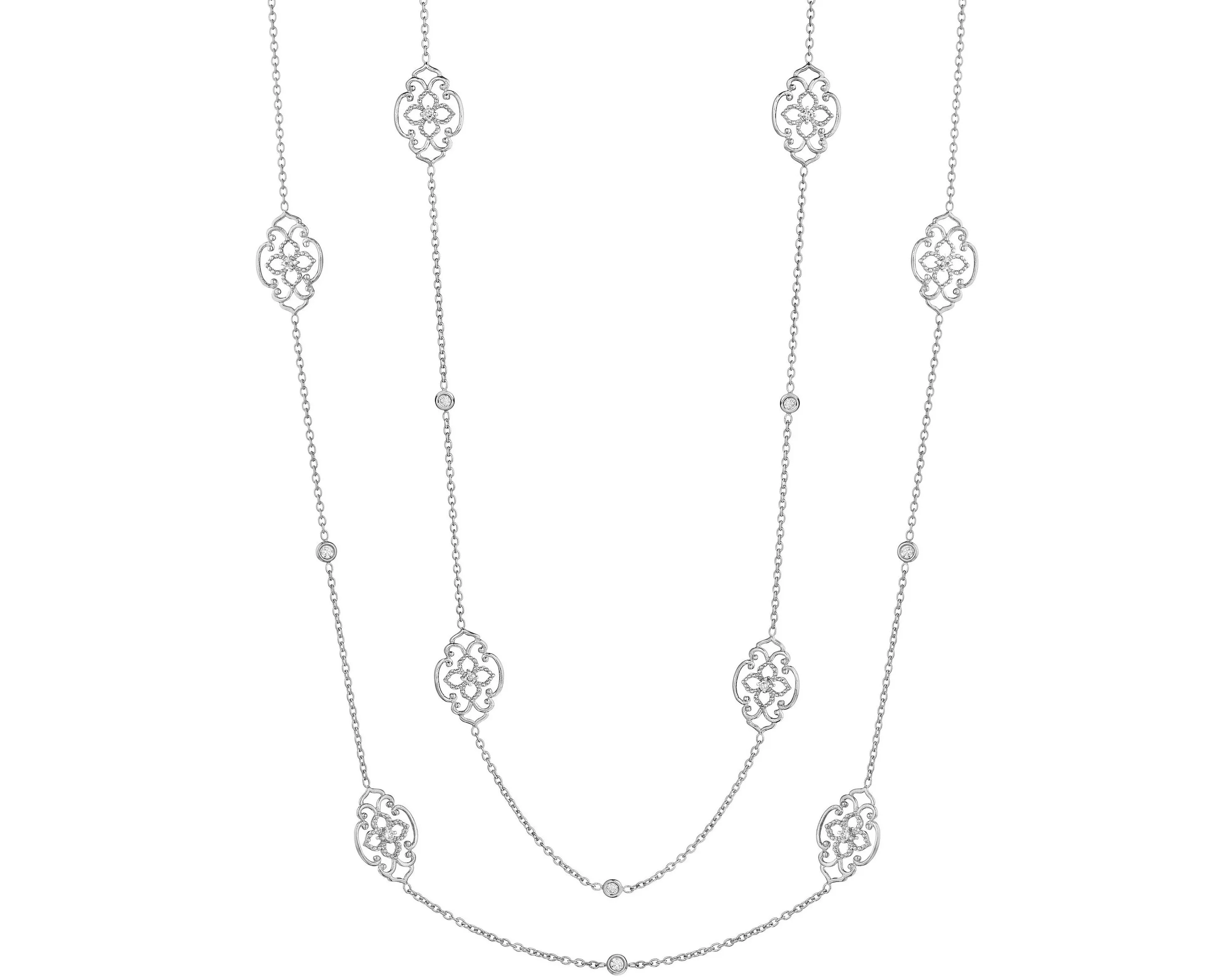 Penny Preville Fancy Flower 'Arabesque' Link Necklace