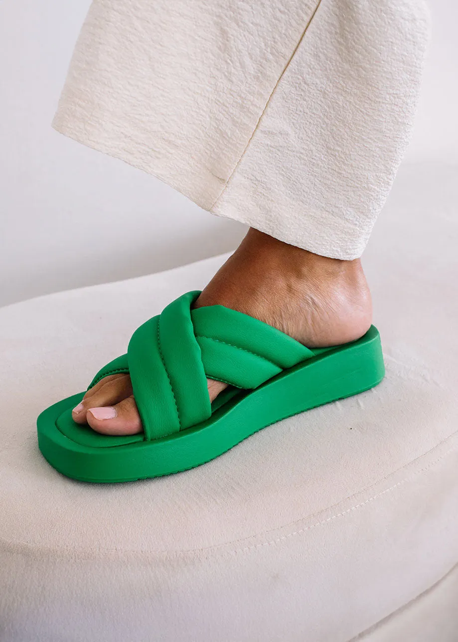 Piper Slide Sandal - Green