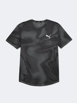 Puma Run Favorite Aop Men Running T-Shirt Black Q1