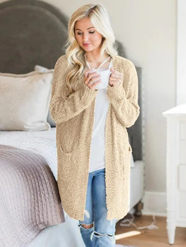 Queenly Knitting Cardigan Tops