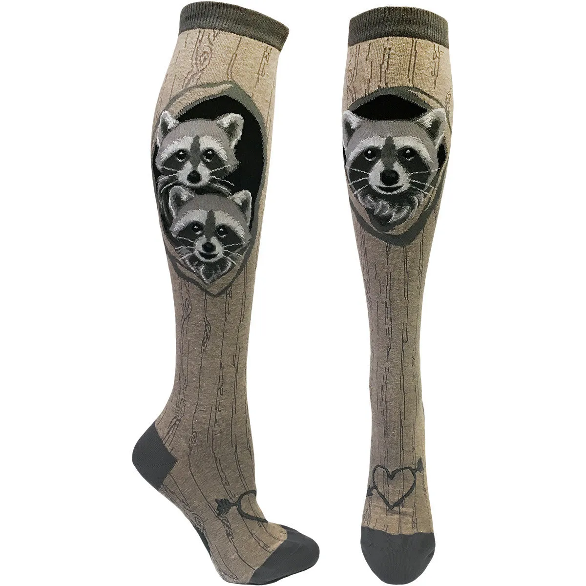 Raccoons' Den Women's Knee Highs