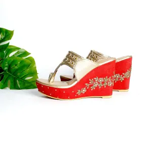 Red Tiki Wedges