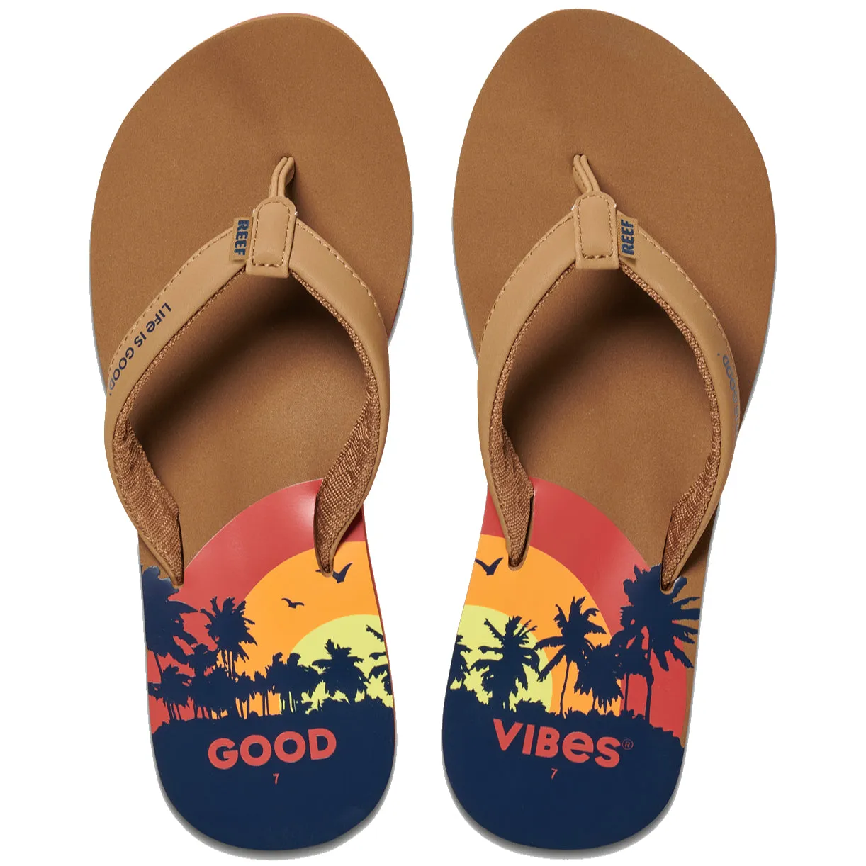 REEF Women's Cushion Sands × Life Is Good Sandals