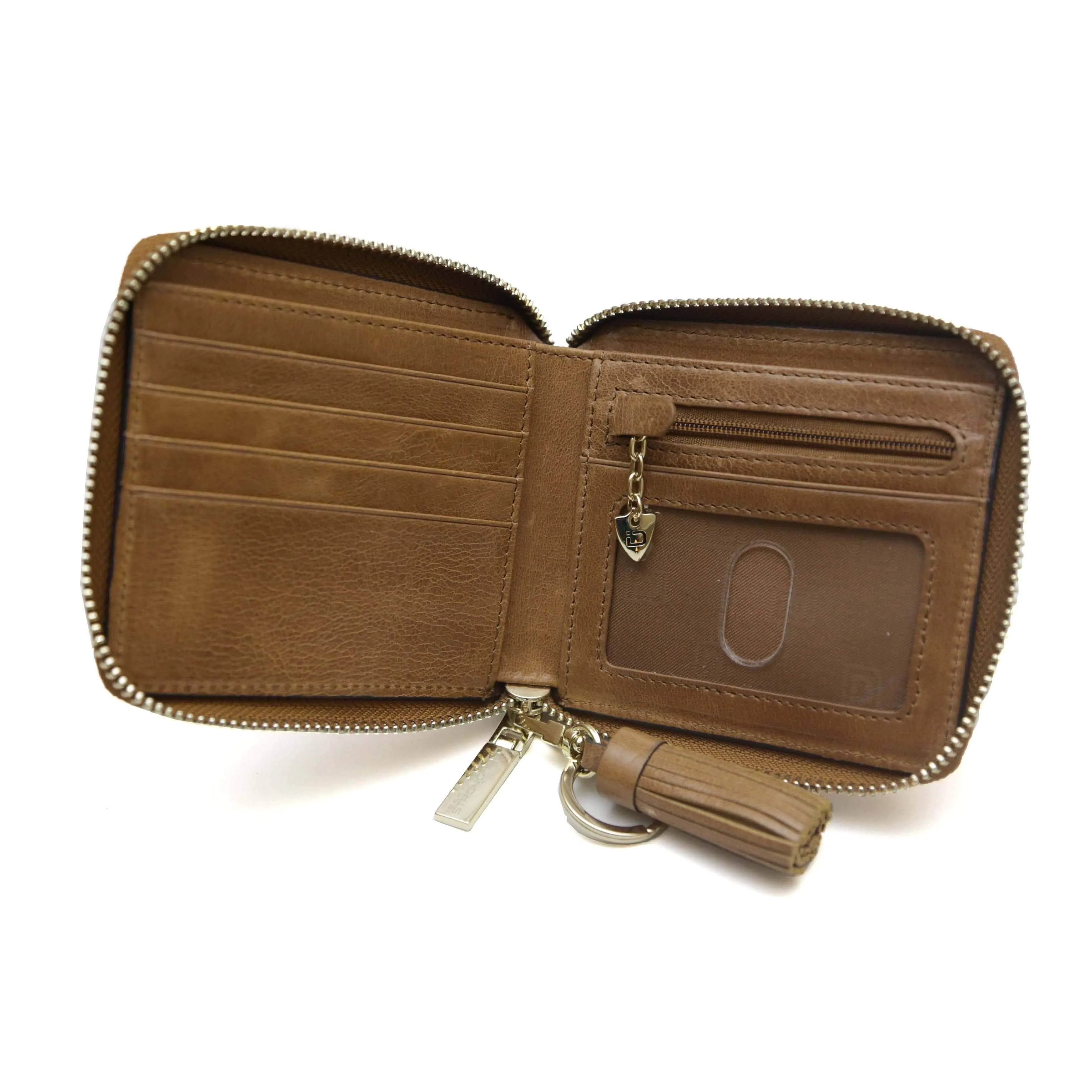 RFID Belted Ziparound Bifold