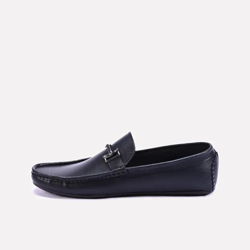 Riverton Black Classic Horsebit Loafers 0130839