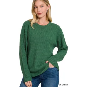 ROUND NECK BASIC SWEATER