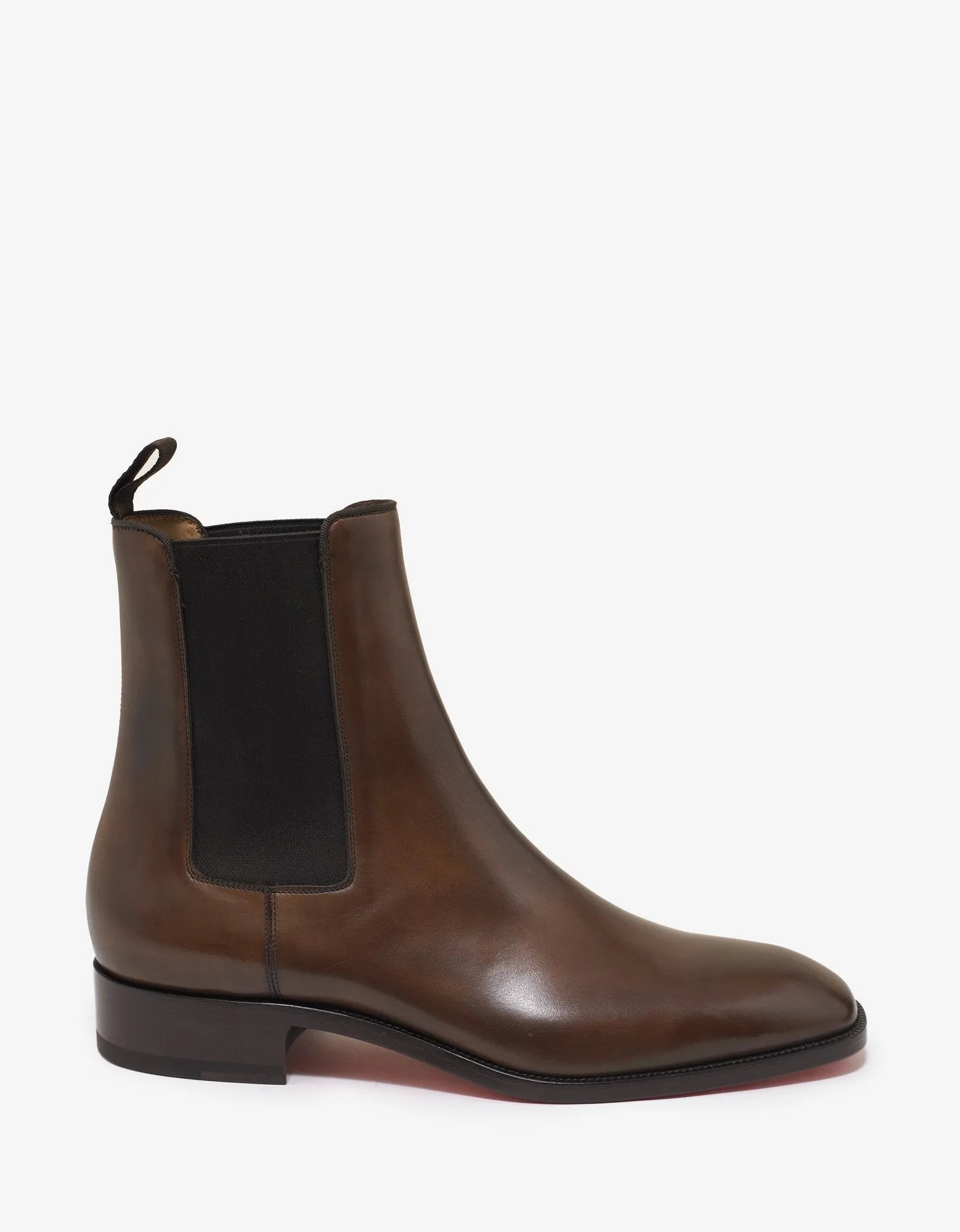 Samson Flat Havane Leather Chelsea Boots -