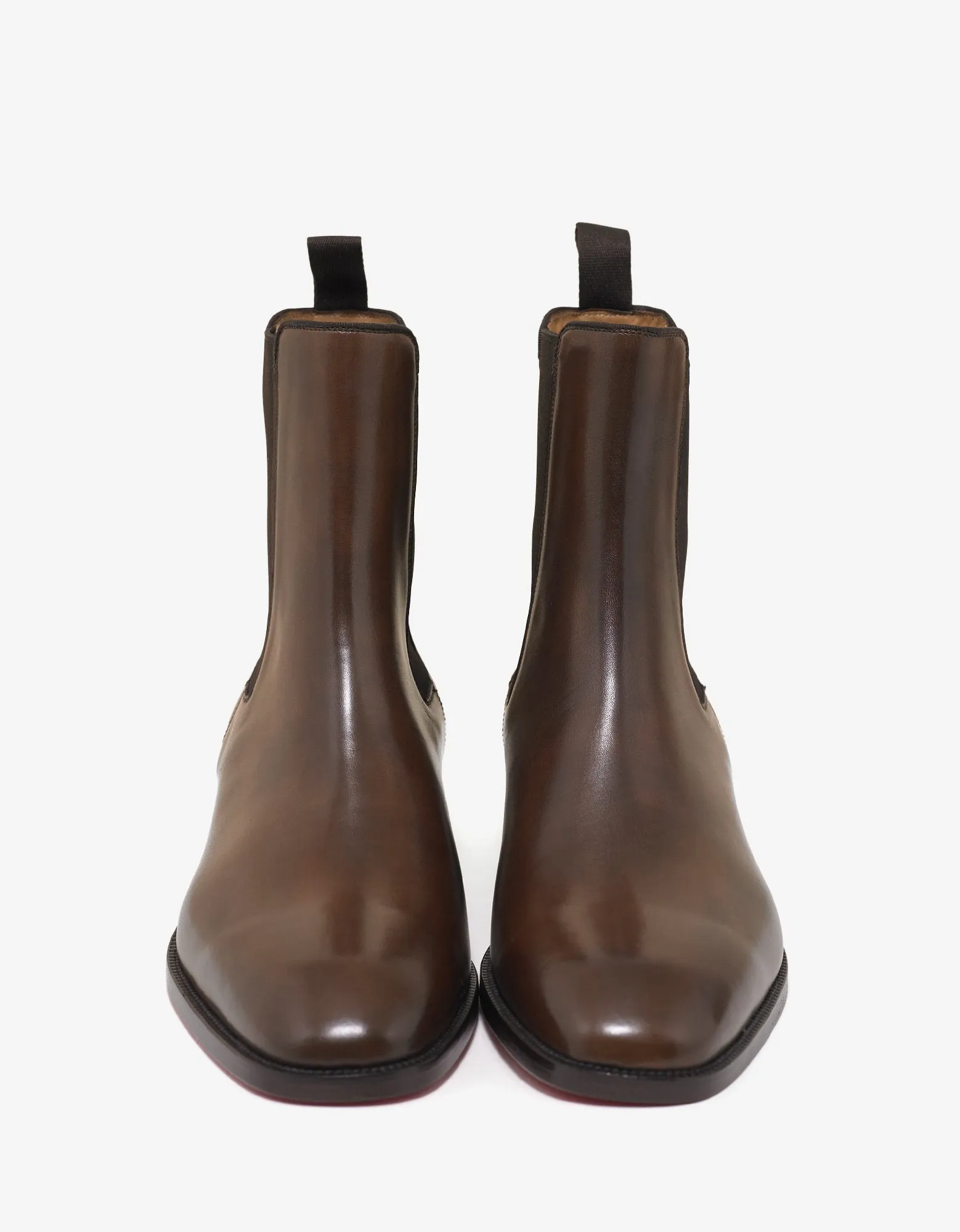 Samson Flat Havane Leather Chelsea Boots -