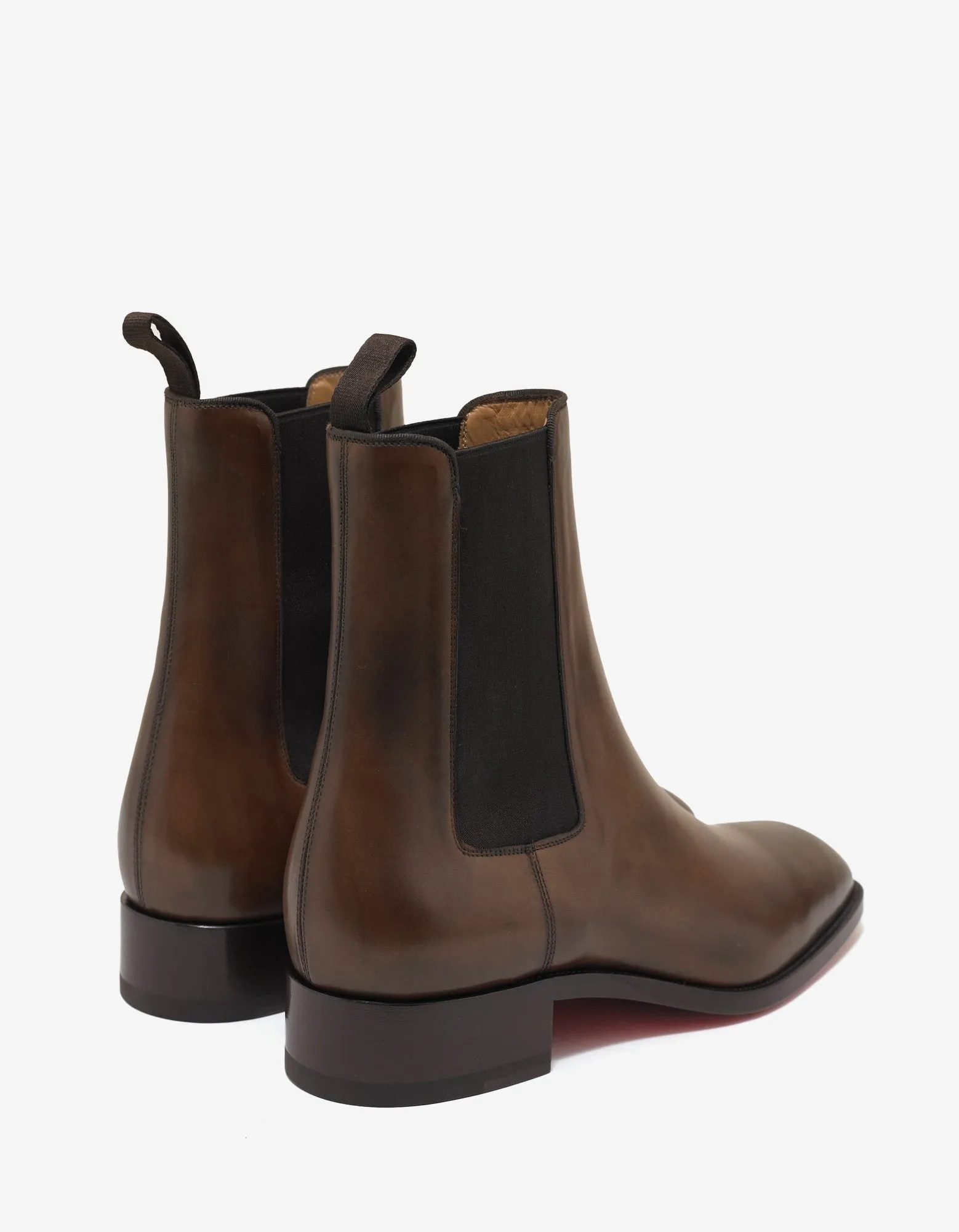 Samson Flat Havane Leather Chelsea Boots -