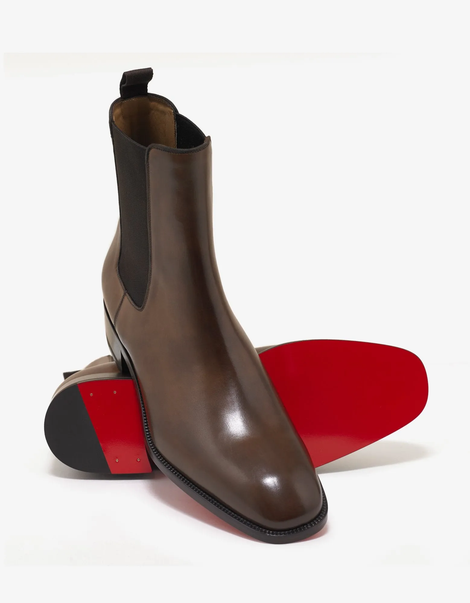 Samson Flat Havane Leather Chelsea Boots -