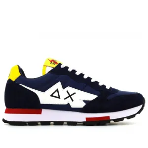 Scarpe Uomo Sun68 Sneakers Tom Solid Multicolor Navy Blue