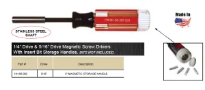 SCREWDRIVERS MAGNETIC SETS ITM