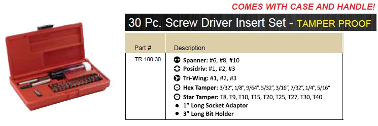 SCREWDRIVERS MAGNETIC SETS ITM