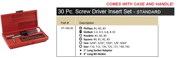 SCREWDRIVERS MAGNETIC SETS ITM