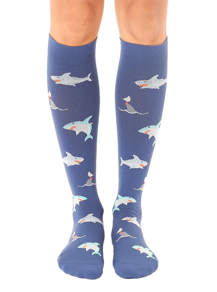 Sharks Compression Knee High