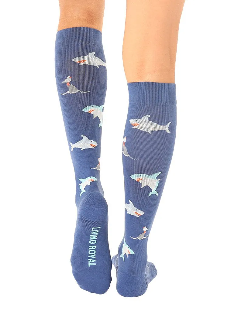 Sharks Compression Knee High