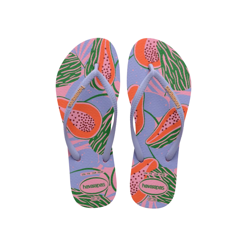 Slim Summer Fruits Flip Flops