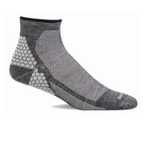 Sockwell Plantar Sport Quarter Compression Sock (Men) - Charcoal