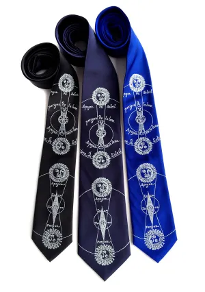 Solar and Lunar Eclipse Necktie