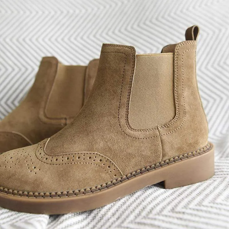 Suede Chelsea Boots