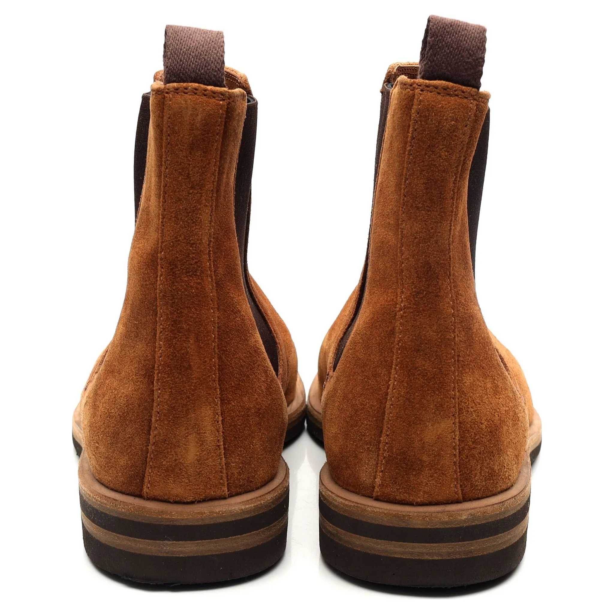 Tan Brown Suede Chelsea Boots UK 8 EU 44