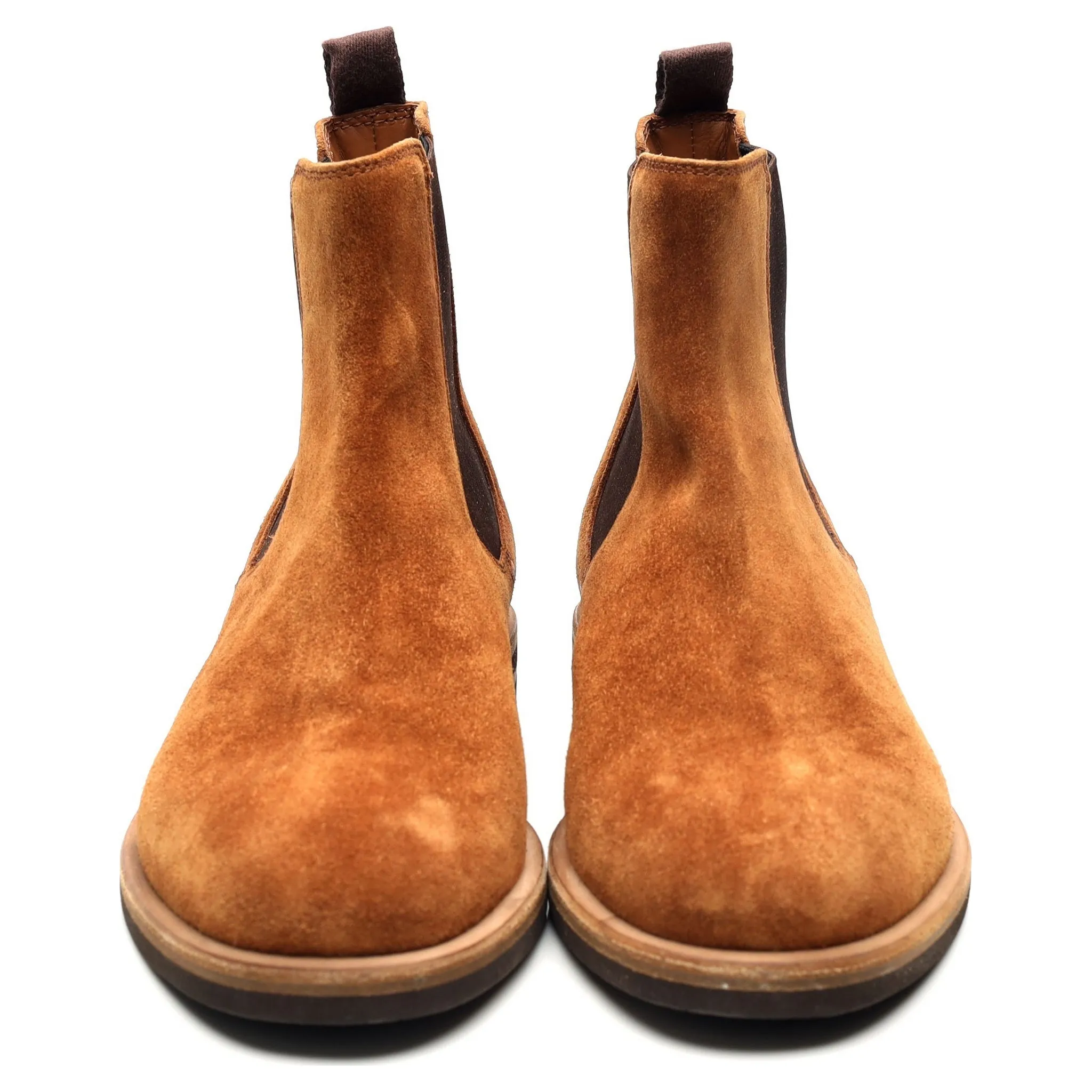 Tan Brown Suede Chelsea Boots UK 8 EU 44