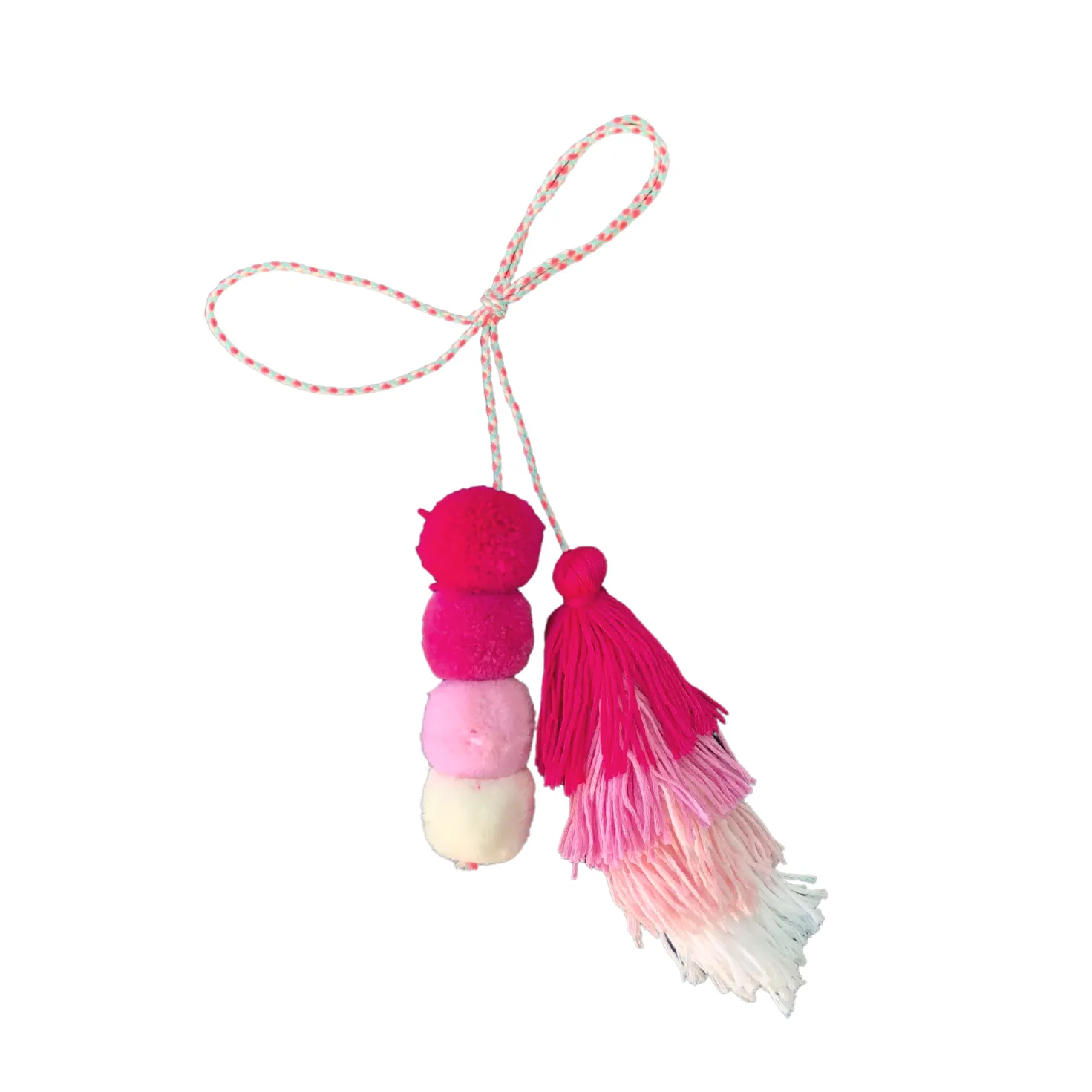 Tassel Pom Pom in Pink Paradise