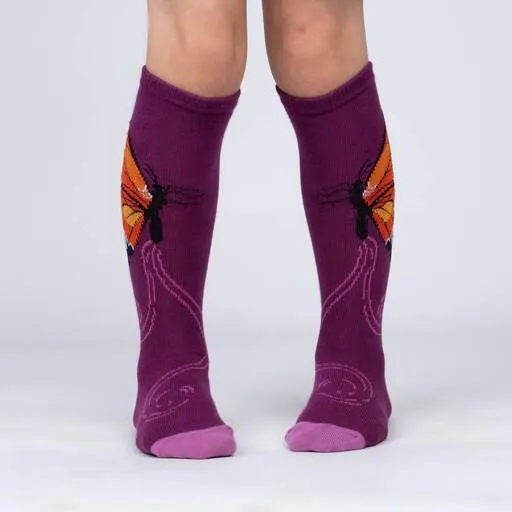 The Monarch Butterfly Kids' (Age 3-6) Knee Highs