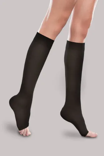 Therafirm Sheer Ease Women's Knee Highs, 20-30 mmHg, Open Toe