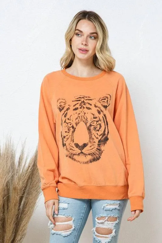 Tiger Studded Star Sweatshirt