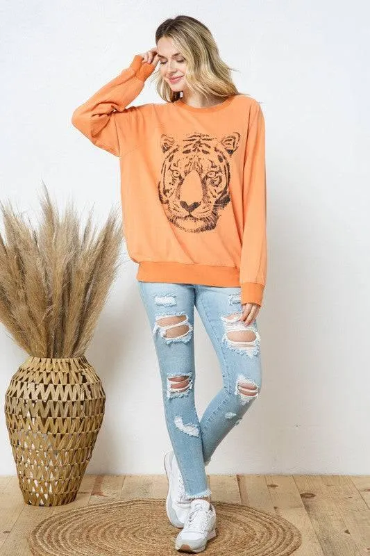 Tiger Studded Star Sweatshirt