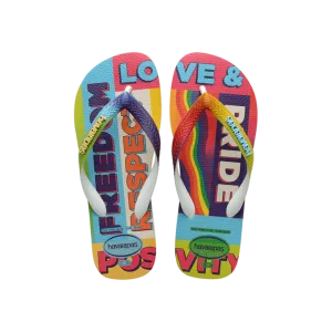 Top Pride Rainbow Flip Flops