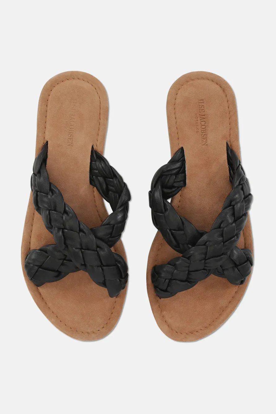 Vera Leather Sandal - Black