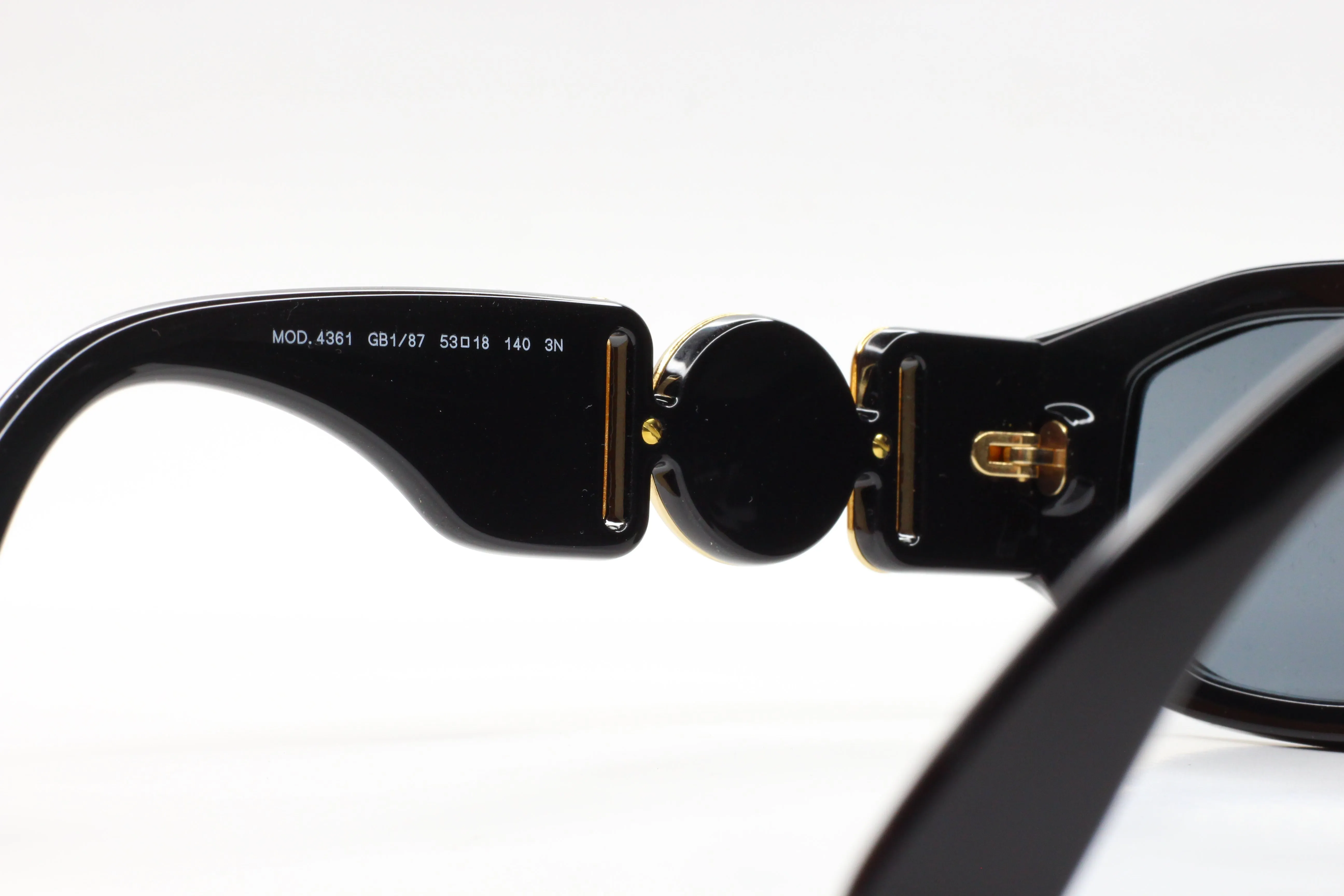 Versace VE4361 Black Gold Medusa Biggie Sunglasses -Ma