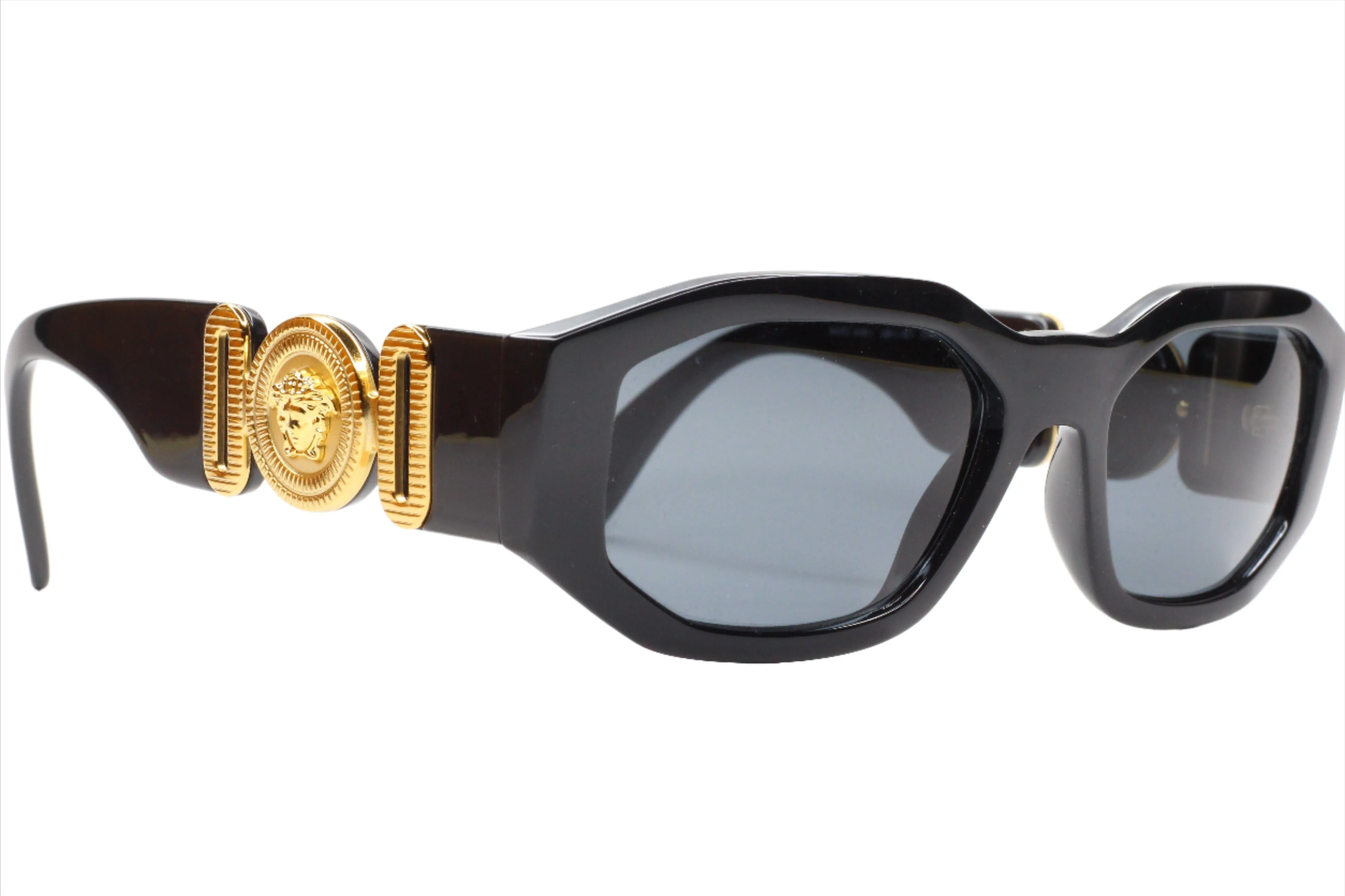 Versace VE4361 Black Gold Medusa Biggie Sunglasses -Ma