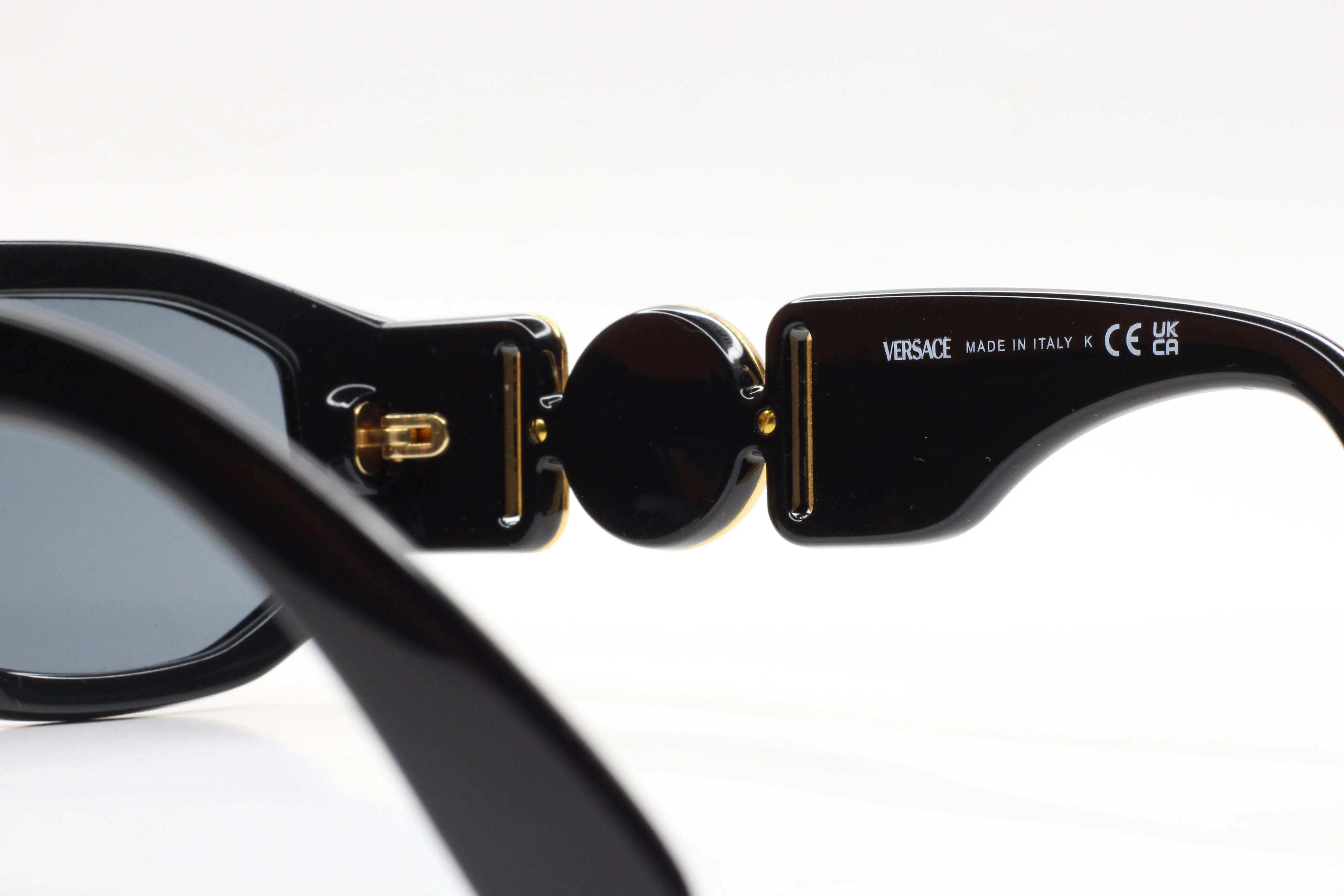 Versace VE4361 Black Gold Medusa Biggie Sunglasses -Ma