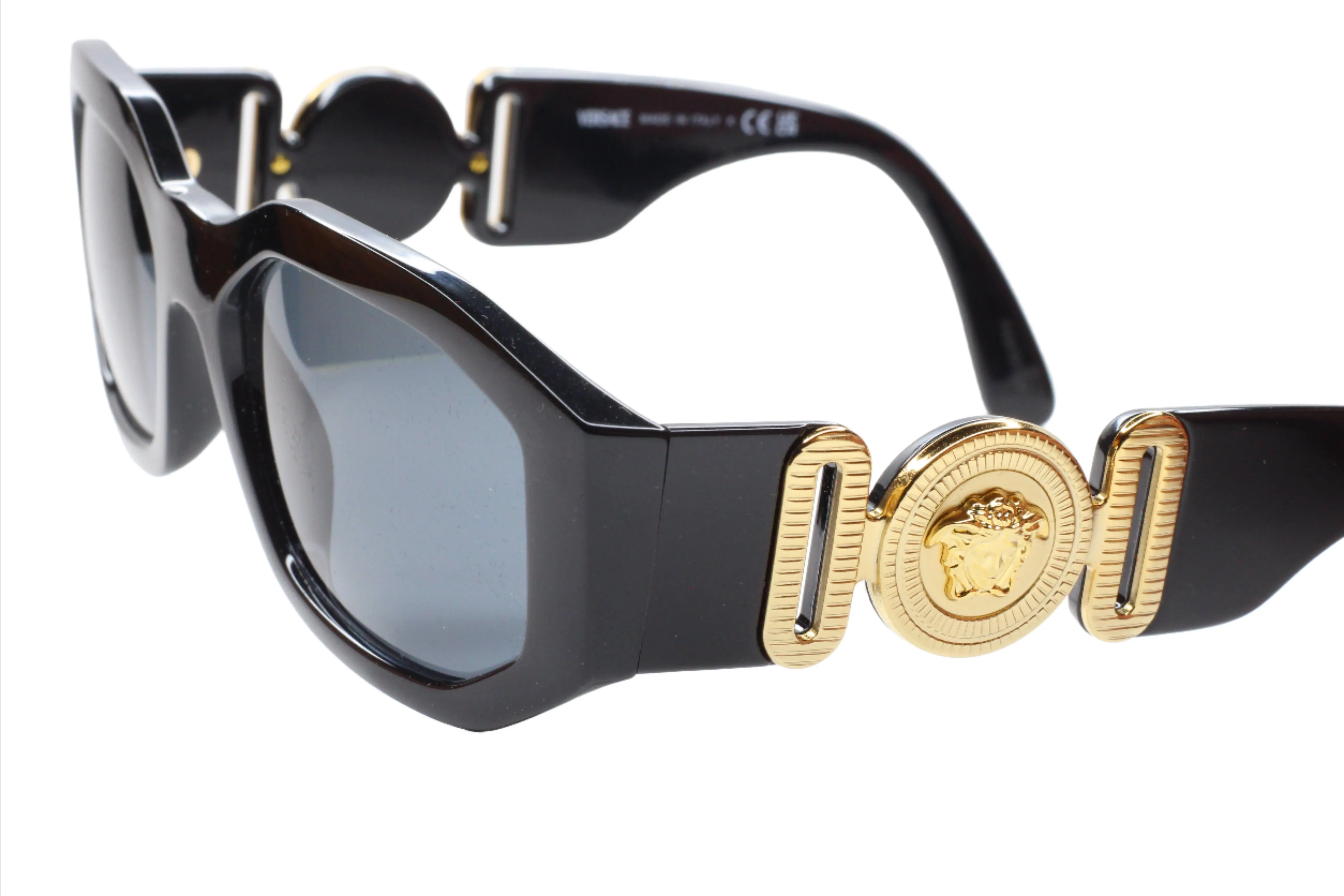 Versace VE4361 Black Gold Medusa Biggie Sunglasses -Ma