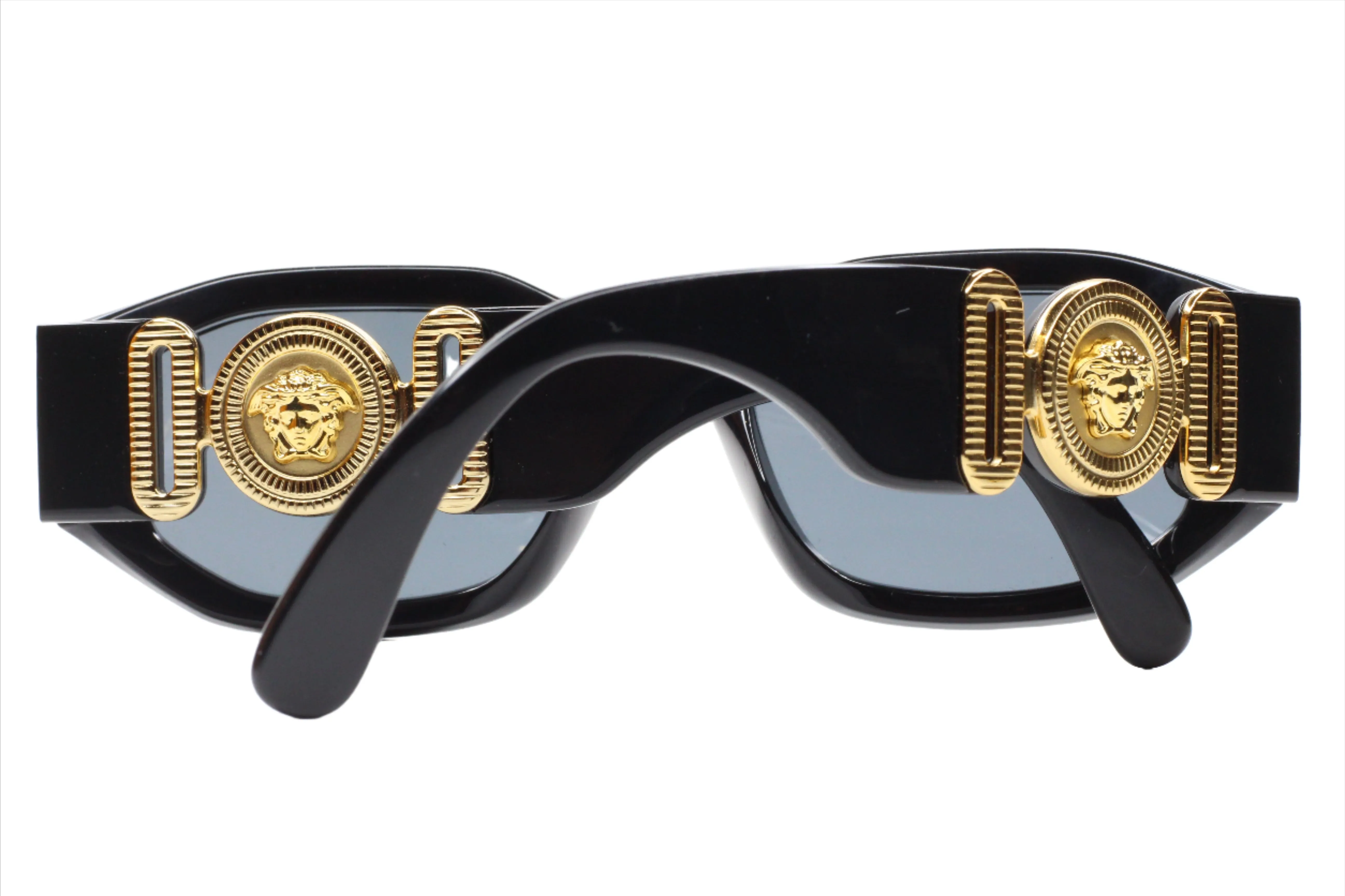 Versace VE4361 Black Gold Medusa Biggie Sunglasses -Ma